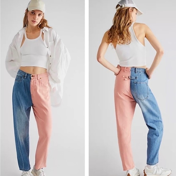 Sandrine Rose Free People Wide Leg Jeans Petal- NWT - Picture 1 of 15